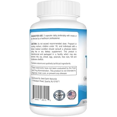 Best Earth Naturals Thyroid Support Supplement for Women and Men - 60 Capsules