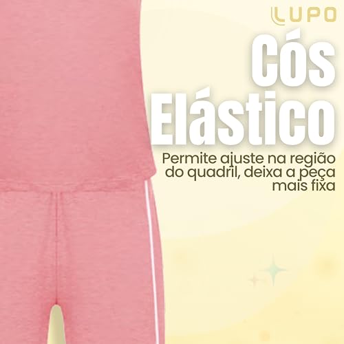 Lupo Clássico, Conjunto De Pijama Feminino, Goiaba, GG