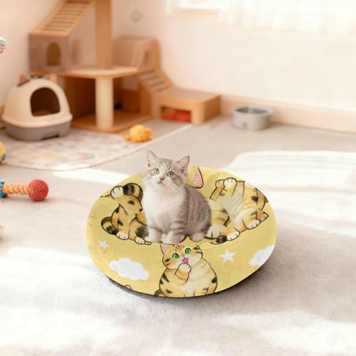 Lit chaud pour chat de taille moyenne marron en taille M - 4
