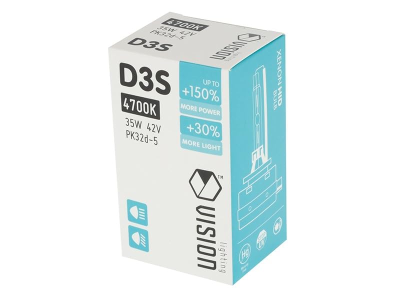 Carmotion Ampoule Xénon VISION D3S 42V 35W PK32d-5 +150% Power Plus