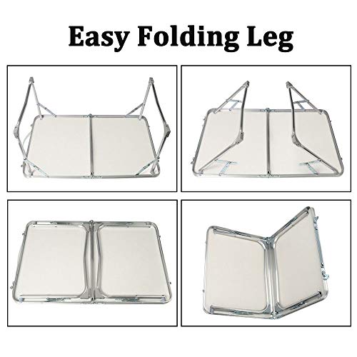 Table de lit portable pour ordinateur portable - Support pliable réglable intérieur extérieur