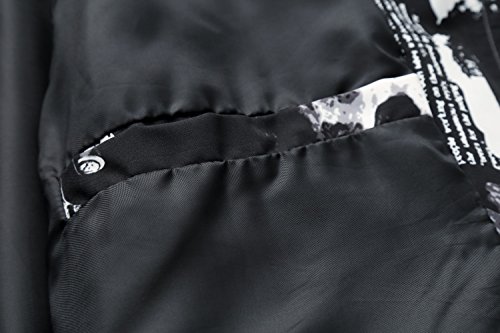 Image of HENGAO Men's Stylish Floral Bomber Jacket