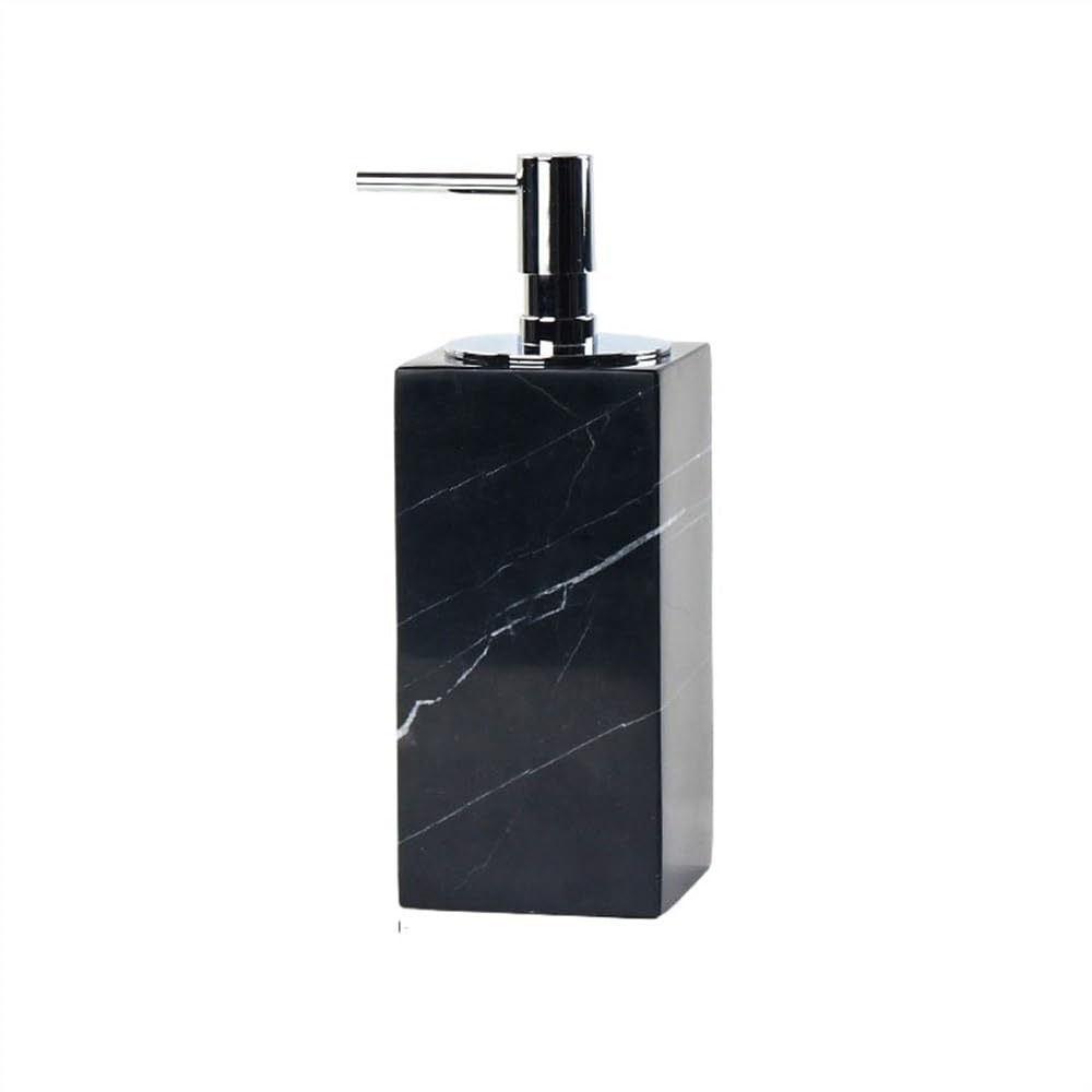Kw3ns8bp5r Black Home Exquisite Marble Soap Dispenser Simple Light Luxury Press Bottle Bathroom Lotion Shower Dispensers(Black)