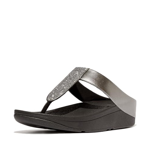 Image of FitFlop Women's FINO Glitterdust Metallic Toe Post Flip Flop Sandal