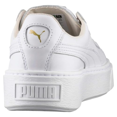 Image of Puma Womens Basket Platform Core Adults Female White Basketball Sneaker