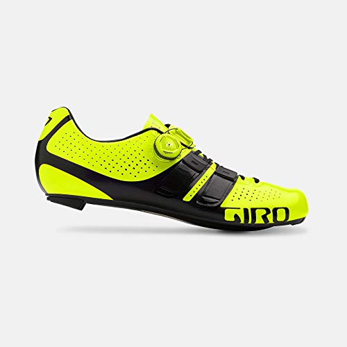 Giro Factor Techlace Mens Road Cycling Shoe − 45.5, Highlight Yellow/Black (2019)