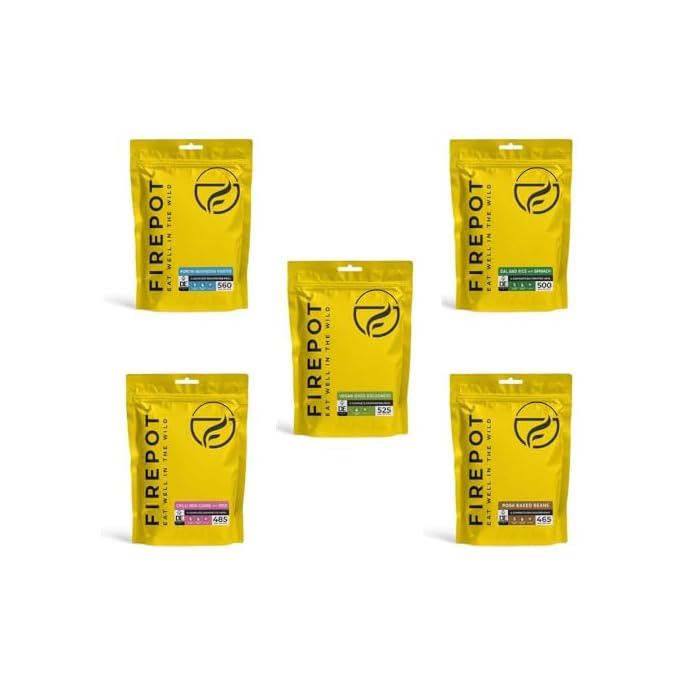 Firepot Vegan Ration Expedition Pack 5 Meal