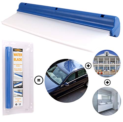 Huiscu Water Blade 12" - Super Flexible T-Bar Silicone Squeegee - For Car Or Home Use - Best For Automotive Or Bathroom Drying! #TOP1