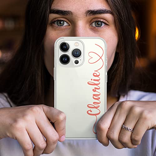Somlatic Custom Name Phone Case Personalized Customized Case With Name Handwritten Style Protective Cover Clear Cases Compatible With Iphone 14 13 12 11 Pro/Pro Max/Mini/X Xs Xr #TOP4