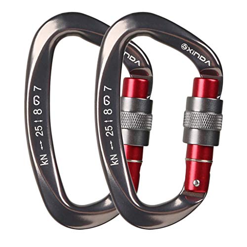 Flameer Estojo Resistente De Pouco Peso Do Mosquetão Do Fechamento De 2 - Gun Grey