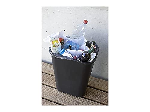 Image of Rubbermaid Commercial Products Resin Wastebasket /Trash Can, 7-Gallon /28-Quart, Black, Plastic, for Bedroom /Bathroom /Office, Fits Under Desk /Sink /Cabinet