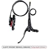 Hydraulic Disc Brake Set for MTB Road Bicycle Brake Line Pulling Hydraulic Disc Brake Calipers(Right & Left Brake Kit with RT20 160mm)