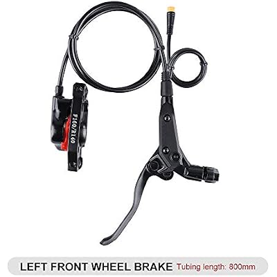 Hydraulic Disc Brake Set for MTB Road Bicycle Brake Line Pulling Hydraulic Disc Brake Calipers(Right & Left Brake Kit with RT20 160mm)