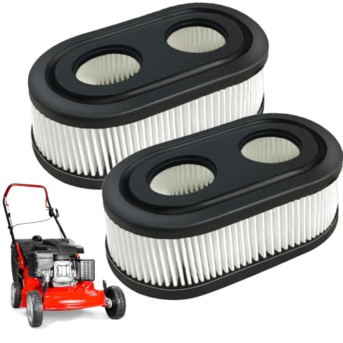 593260 Air Filter Compatible with B&S 798452 334404 Lawn Mower Air Cleaner Replacement Fit for 5432 5432k 550ex 675ex 725exi Series Engines for TB110 TB200 TB230 Lawnmower 2Pcs