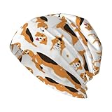 Material: este gorro casual con estampado de perro Beagle está hecho de tela de poliéster cómoda, que no solo es más suave y más agradable para la piel que otros sombreros.