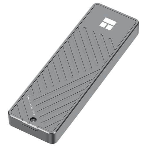 Image of HR-EB101 AC Grey M.2 NVMe SSD Enclosure, 10Gbps USB-C, 2230-2280