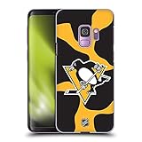 Offizielles NHL Produkte Head Case Designs Offizielle Zugelassen NHL Kuhmuster Pittsburgh Penguins Harte Rueckseiten Handyhülle Hülle Huelle kompatibel mit Samsung Galaxy S9