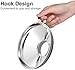 Canning Funnel,Wide-Mouth Mason Jar Canning Funnel with Handle for Wide and Regular Jar,Stainless Steel Kitchen Funnel Set(Large Neck 2.1''&Small Neck 1.4'')