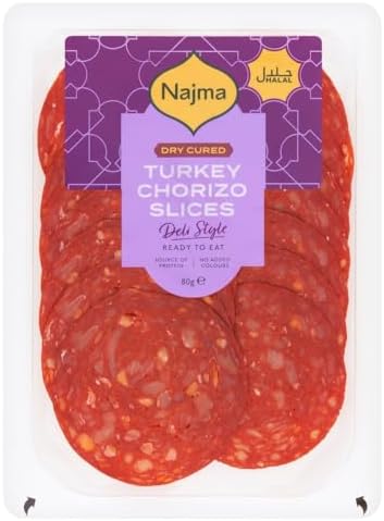Najma Turkey Chorizo Slices 80g