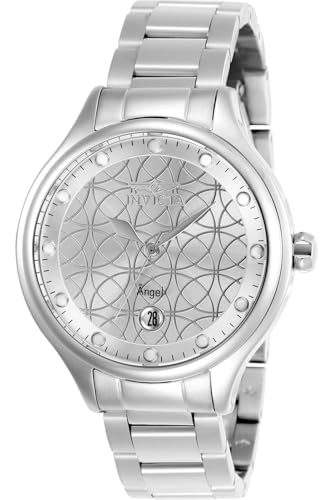 Invicta Women's 27437 Angel Quartz 3 Hand Silver Dial Watch