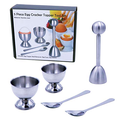 DodoBee Egg Cups Cracker Topper Set, Egg Cups for Soft Boiled Eggs, Egg