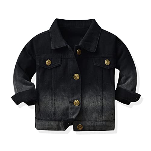 Betadog Baby Boys Girls Denim Jacket Kids Toddler Button Down Jeans Jacket Top Coat Outerwear Casual Clothes