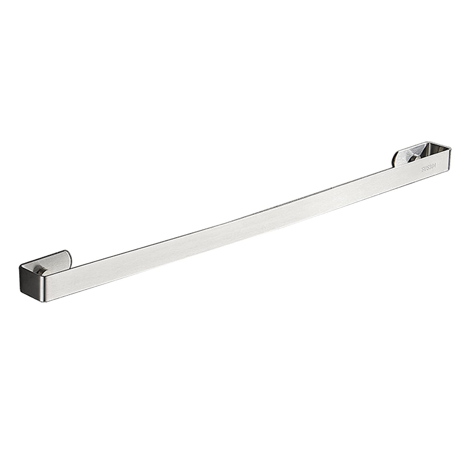 LMYSXAOZ Bathroom Towel Rail Bar, Wall Mounted Single Square Rod, SUS 304 Stainless Steel Widened and Thickened Rack, Kitchen Dish Cloths Hanger, 30cm/40cm/50cm/60cm, Brushed Finish, Silver (Size