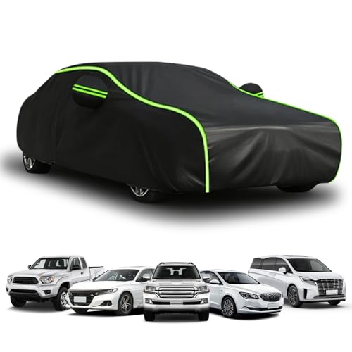 Bâche Voiture Protection Extérieure pour Volkswagen Passat Sedan 1994-2024,Housse Véhicule sur Mesure Couverture Étanche Protection Housse-Noir