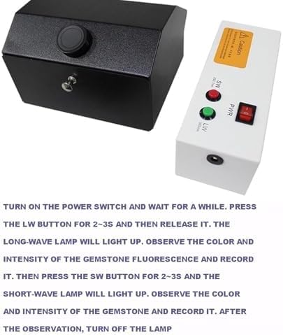 Rilevatore di Gioielli, Scatola Luminosa per l'identificazione di Gemme, Scatola Oscurante a cassetto con Efficace schermatura, Strumento Professionale di Assistenza per,
