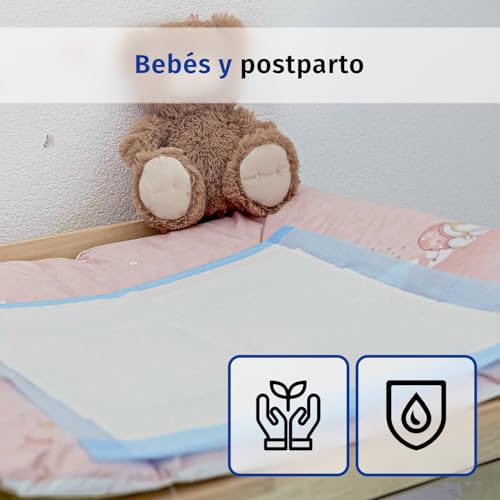 Miniatura 4 de Sofex Empapadores Desechables 60 90 Cm 25 Unidades, 5 Capas, Protectores Absorbentes Para Incontinencia, Cama Y Cambiador Alta Absorción Y Base Antideslizante
