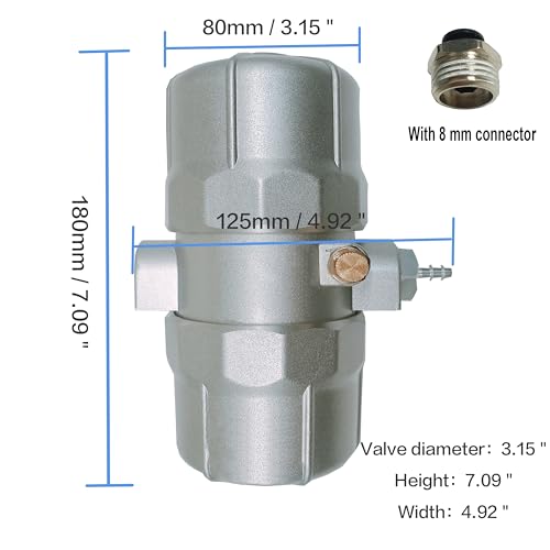 Image of Pneumatic Drainer PA-68 for Air Compressor Tank Automatic /Auto Drainage Air Pump Drain Valve Anti-Clogging with 8MM Connectors to Send Raw Material Tape