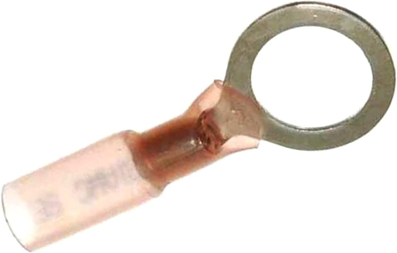 22-18 AWG 3/8" Stud 3M Heat Shrink Connectors Heat Shrink Ring Terminal - Heat Shrink Connectors Heat Shrink Terminals - Electrical Connectors Heat Shrink Electrical Terminals 25Pcs