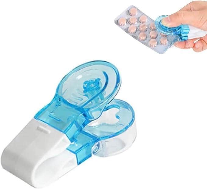 Istara Portable Pill Taker, Pill Punch, Professional Pill Taker Remover, Mini Pill Splitter Pill Cutter Pill Puncher, Home Travel Medication Dispenser Storage Box, Easy Pill Removal-picture-18