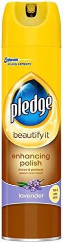 Pledge Spray 250ml Pack (2, Furniture Cleaner Lavender)