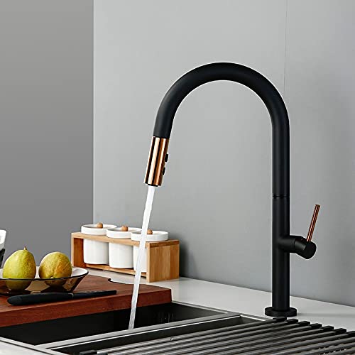 Grifos, Grifos de Fregadero de Cocina, Comercio de Bares Y Granjas, Grifos Pull - Out Mate, S Fríos Y Calientes, Latón de Mango Único, Grifos de Mezcladora de Pulverización