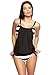 Produktbild Octopus Eleganter, Figurumspielender Damen Bandeau Push Up Tankini mit Slip/Badeanzug f5120 Farbe: Tankini I(1287)-S1(1287) Schwarz/Weiß gestreift, Gr. 44