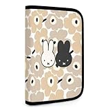 [ZITION] ミッフィー 花柄 マルチケース パスポートケース 多機能ポーチ 収納ケース 母子手帳ケース 通帳ケース お薬手帳 診察券入れ 大容量 旅行 出張 かわいい グッズ キャラクター