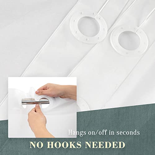 Abluen JYHPFR7174 No Hook Peva Shower Curtain Or Liner thumb #2