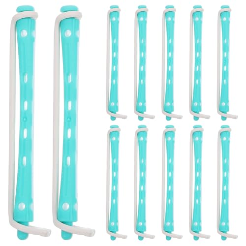 FRCOLOR 12Pcs Perm Rods Hair Rollers Ceramic Hair Rollers for Home Perm Kits Women Wavy Styling Tools
