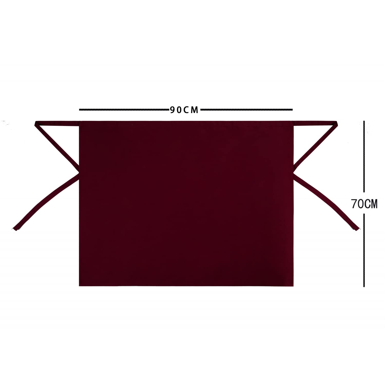 MISEMIYA - PAQUETE de 10 Unidades - DELANTAL CAMARERO UNISEX DELANTAL COCINA DELANTAL CAMARERO CHEF COCINERO 70mm x 90mm - Ref.861