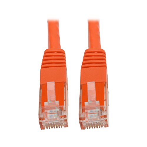 Tripp Lite Cat6 Cat5e Gigabit Molded Patch Cable RJ45 M/M 550MHz Orange 6ft 6' (N200-006-OR)