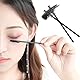 MSQ 50 Stück schwarz Wimpernbürsten Einweg Farbe, Kosmetik Pinsel für Wimpern und Augenbrauen, Mascara Zauberstäbe für beauty-salon und Hausgebrauch (schwarz)