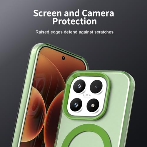 Image of for Xiaomi 17 Case Magnetic Case Anti Drop Hybrid Phone Back Cover - Green