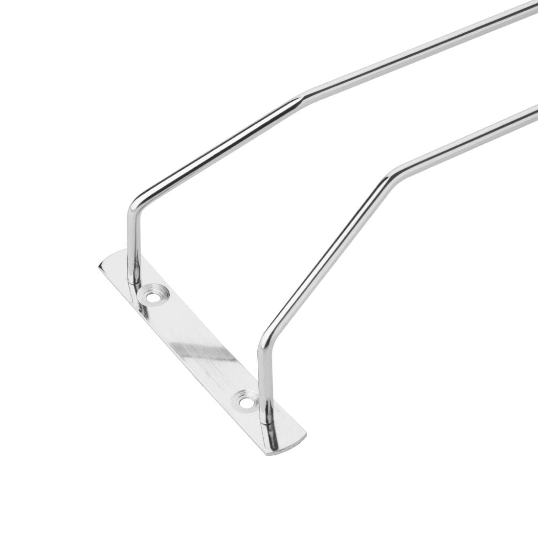 Olympia Stemware Rack 610mm Wine Bar Pubs Glass Flutes Holder with New Features, Silver, 610 mm - Image 4