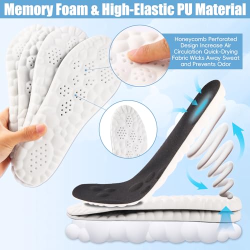 2 pares de plantillas 4D Cloud para hombres y mujeres talla US 7.5-10.5 miniatura 2
