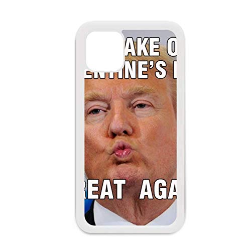 Coque iPhone 12 Pro Max American President design rigolo pour Apple blanc