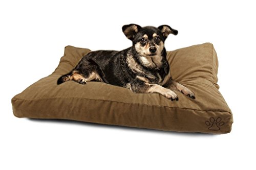 4 Pets DIY Dog Cushion Cover Pet Mat Case Do It Yourself Khaki Color Suede L by 4pets
