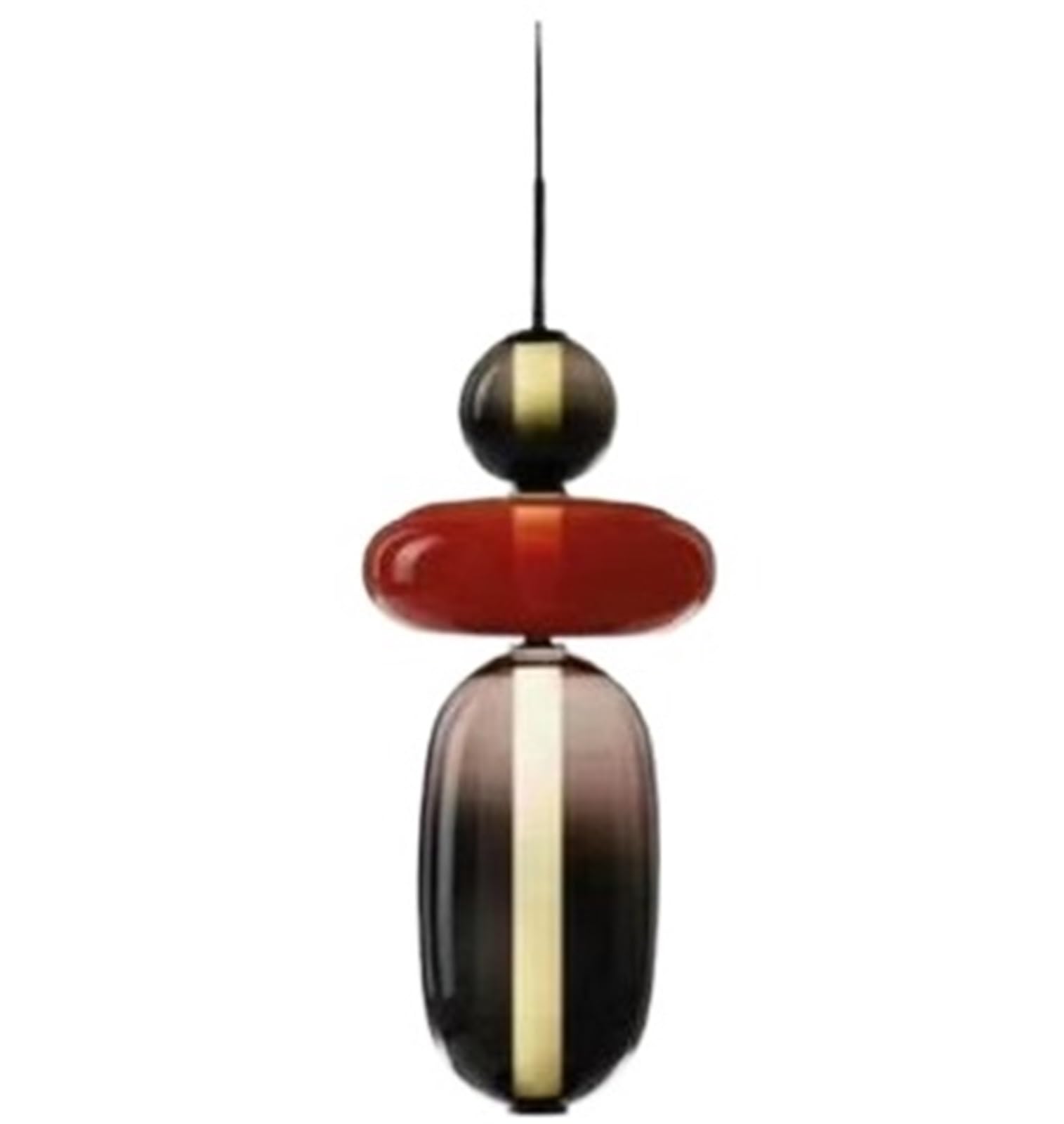 LYMSXAZOU Modern LED Chandelier Light Color Changing Hanging Ceiling Fixture DIY Friendly for Cafe Restaurant Kitchen & Dining Room Decor