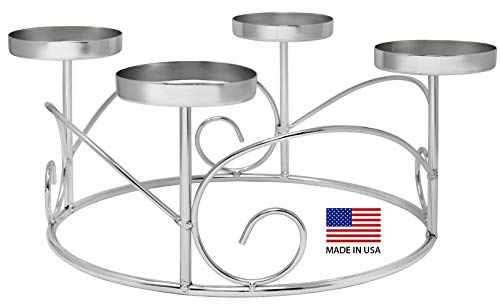 Pillar Advent Candle Set Of 4 - Advent Pillar Candles - Made In The Usa - Advent Candles For Advent Wreaths And Advent Rings Candle Holder- Premium Hand Dipped Drip-Less Candles #TOP4