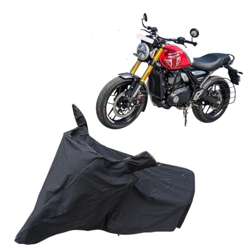Image of Triumph Speed 400 Waterproof Bike Body Cover | Snow + Sun & Dust Protection Easy to Clean + Belt with Lock